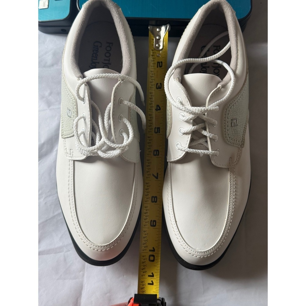 FootJoy GreenJoys Golf Shoes Womens 8M White Good Spiked 48704